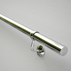 Rothley Internal Handrail Polished Stainless Steel - The Blue Space