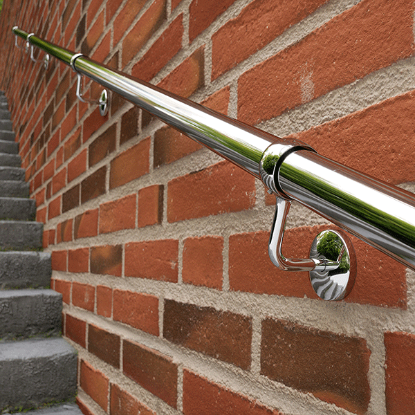Rothley Baroque Handrail Kit Polished Stainless Steel