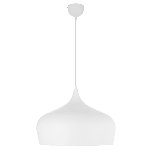 Telbix Polk ES 45cm Pendant White online at the Blue Space | White pendant lights at an affordable price