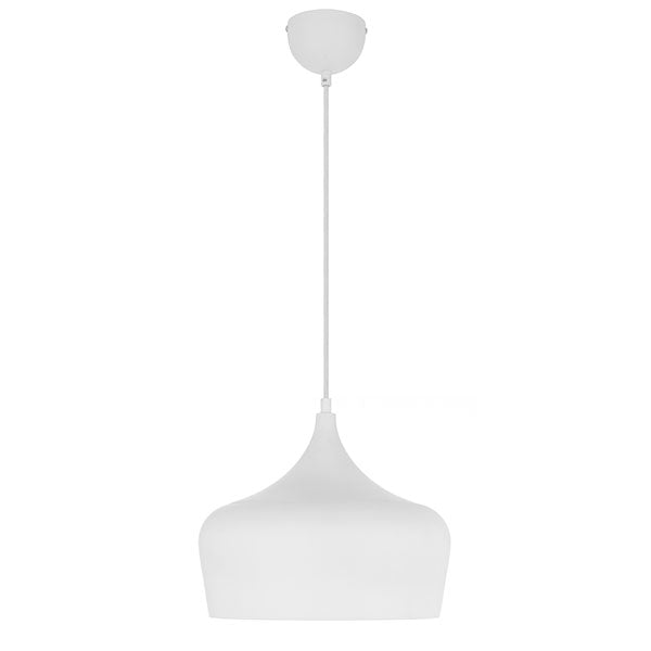 Telbix Polk ES 30cm Pendant White | The Blue Space