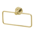Phoenix Radii Hand Towel Holder Round Plate - Brushed Gold - The Blue Space
