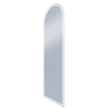 Remer Great Great Arch 600 x 1800mm LED Mirror Matte White Frame - The Blue Space