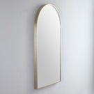 Remer Modern Arch 500mm Mirror Brushed Brass Frame - The Blue Space