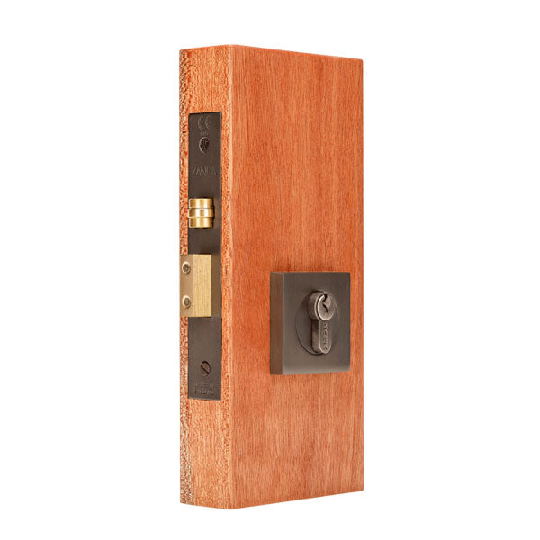 Zanda Square Single Cylinder Roller Lock Kit Graphite Nickel online at The Blue Space