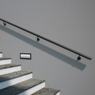 Rothley Handrail Kit Matte Black | Outdoor stair case rails online at The Blue Space