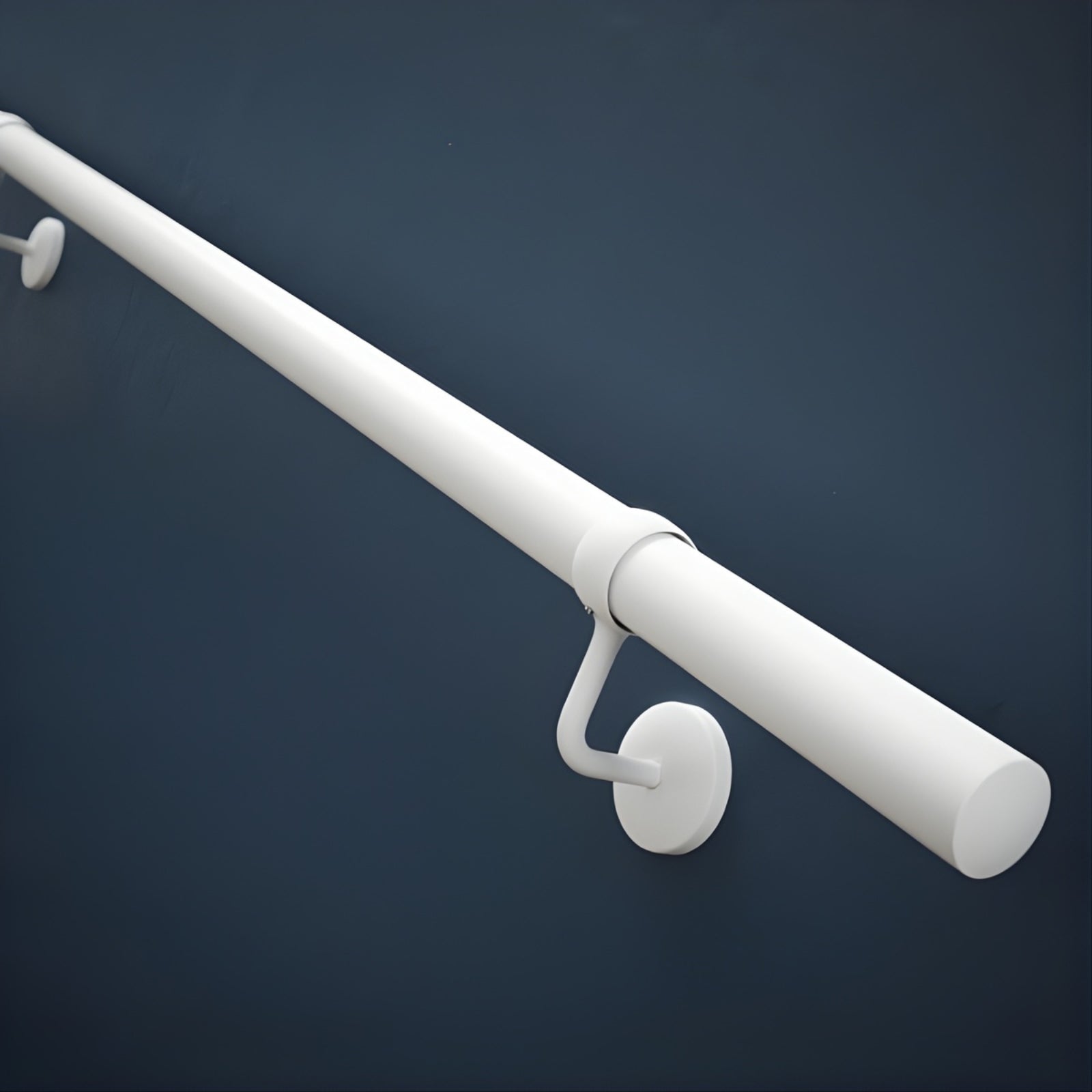 Details Rothley Anti Bacterial Indoor Handrail Kit Matt White ROKMW3600I - The Blue Space