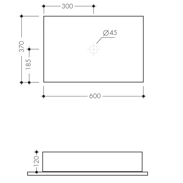 Studio Bagno Shard X Rectangle Basin