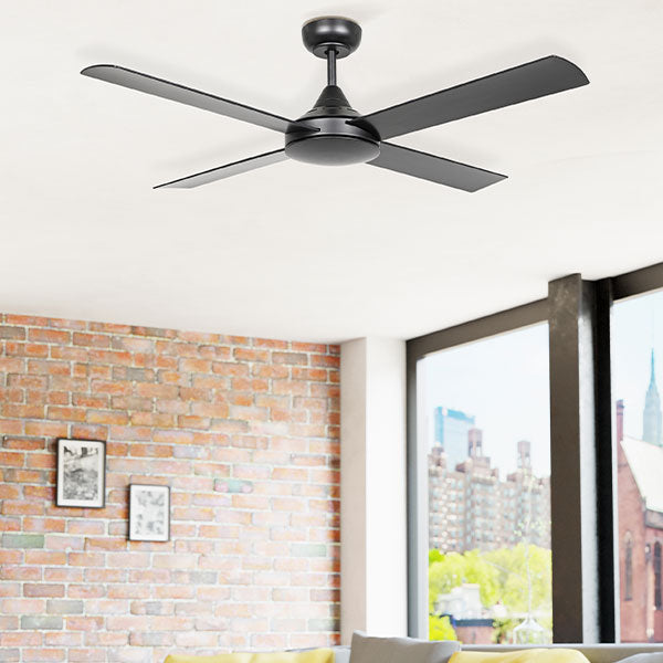 Eglo Stradbroke 48in 122cm DC Ceiling Fan - Black