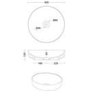 Technical Drawing - Studio Bagno Form Circle Basin