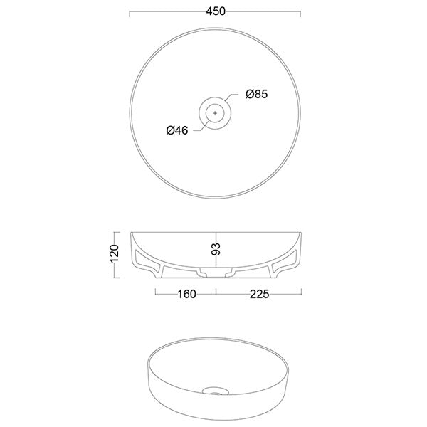 Studio Bagno Form Circle Basin