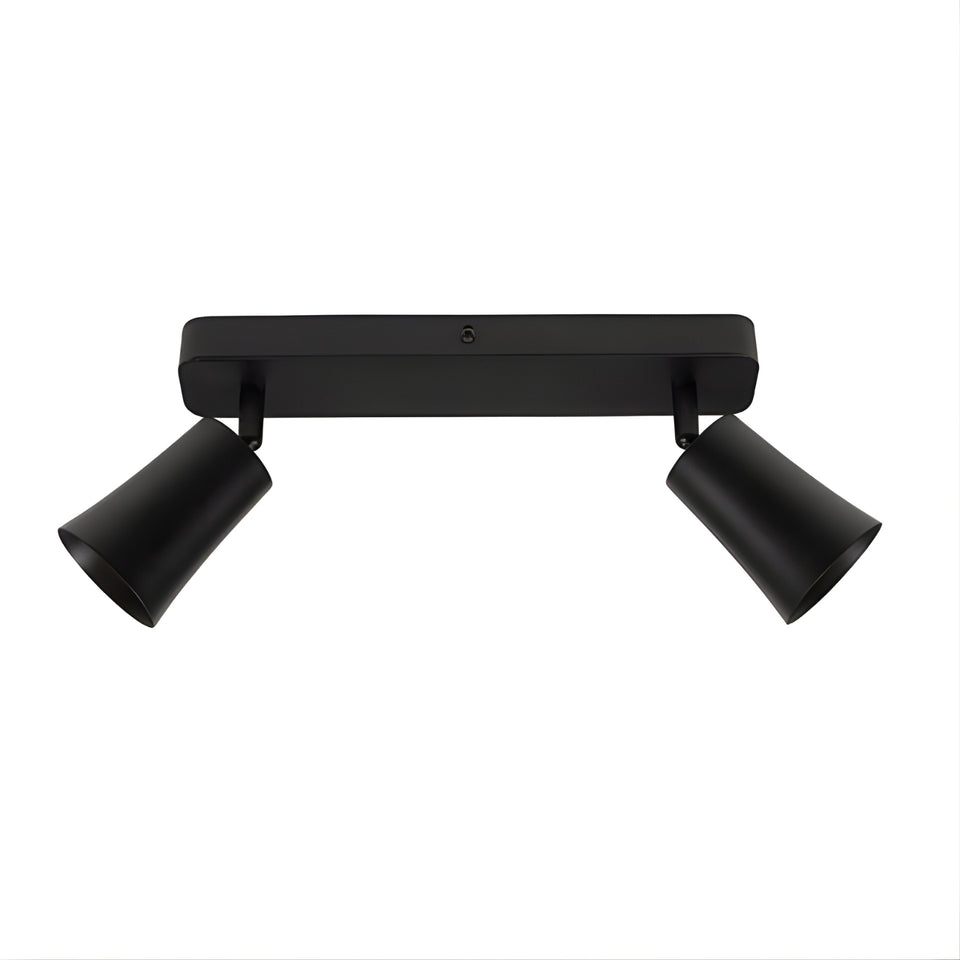Telbix Alvey GU10 2 Light Spotlight Black