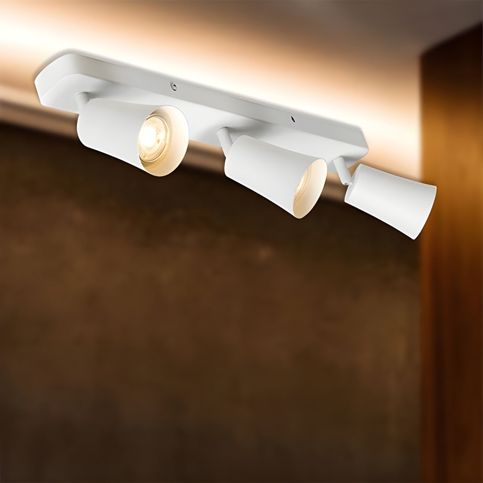 Telbix Alvey GU10 3 Light Spotlight in White | The Blue Space