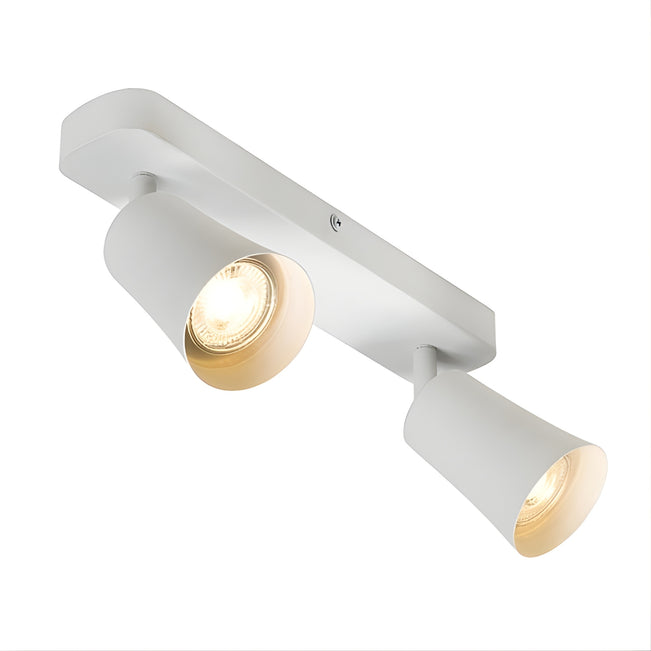 Telbix Alvey GU10 2 Light Spotlight in White | The Blue Space