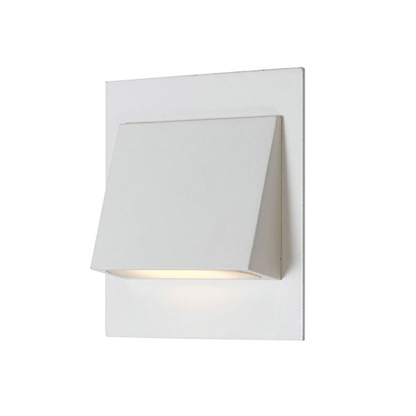 Telbix Brea 3W LED Wall Step Light in Warm White, White - The Blue Space