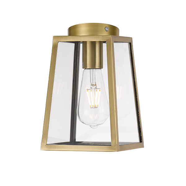Telbix Cantena ES 15cm Pendant - Antique Brass | The Blue Space