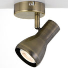 Telbix Curtis GU10 1 Light Spotlight in Antique Brass | The Blue Space