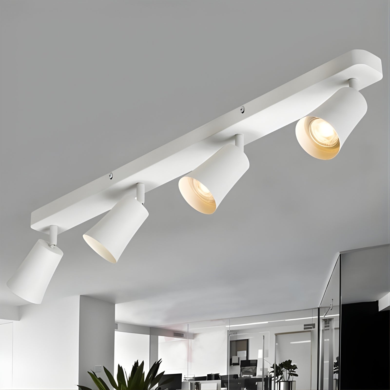 Telbix Alvey GU10 4 Light Spotlight in White | The Blue Space