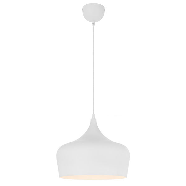Telbix Polk ES 30cm Pendant White | The Blue Space