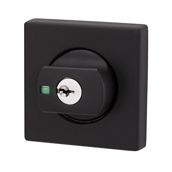 Lockwood 005 Double Cylinder Square Deadbolt Matte Black