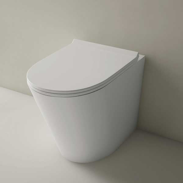 Studio Bagno Manhattan Rimless Wall Faced Toilet with Geberit Sigma In-Wall Cistern