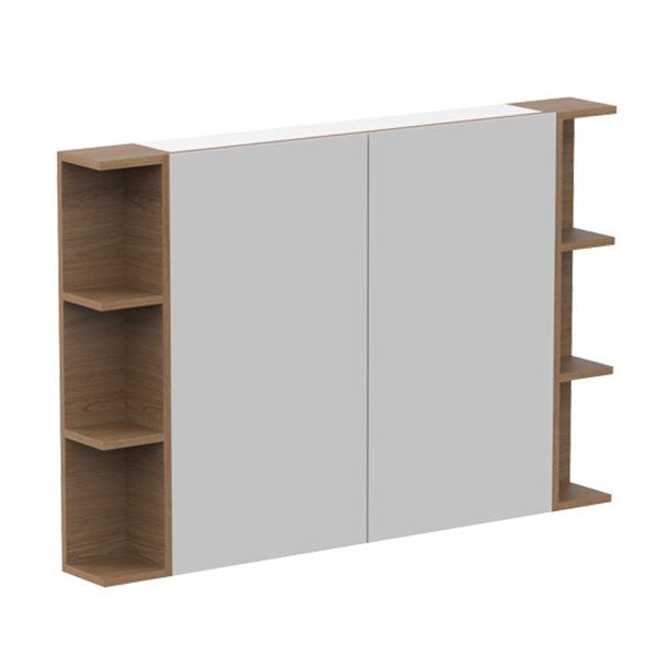 ADP Glacier Shaving Cabinet 2 Door 1200mm Double Shelf Side  - The Blue Space