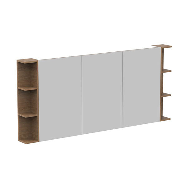 ADP Glacier Shaving Cabinet 3 Door 1800mm Double Shelf Side  - The Blue Space