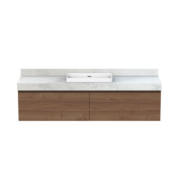 ADP Mayfair All-Drawer Wall Hung Vanity 1800mm Centre Basin Notaio Walnut Ravine | The Blue Space