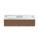 ADP Mayfair All-Drawer Wall Hung Vanity 1800mm Double Basin Notaio Walnut Ravine | The Blue Space