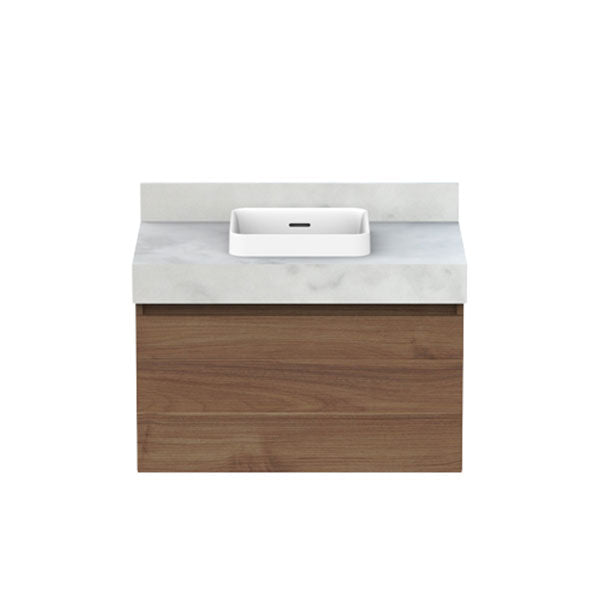 ADP Mayfair All-Drawer Wall Hung Vanity 750mm Notaio Walnut Ravine | The Blue Space