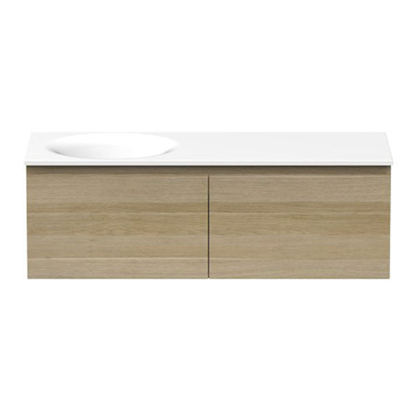 ADP Snow Vanity 1200mm Offset - The Blue Space