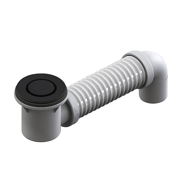 ART Australia Bath Bend Pop Down® and Connector Black Chrome