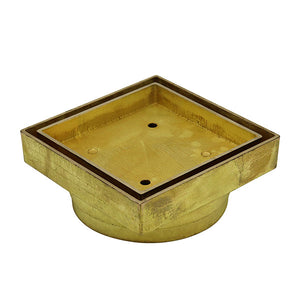 ART Australia Bermuda Standard Floor Waste Tile Insert Polished Brass