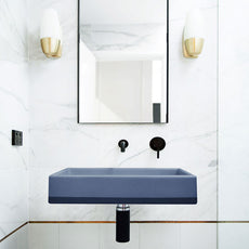 Nood Co Box Basin Two Tone Wall Hung Copan Blue - The Blue Space