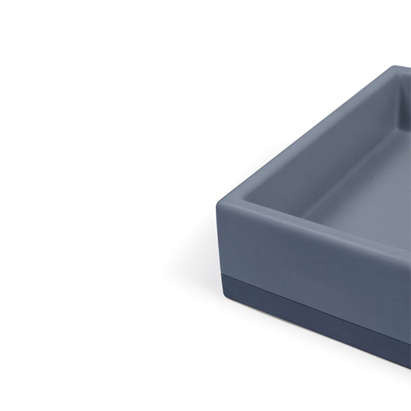 Nood Co Box Basin Two Tone Wall Hung Detailing - The Blue Space