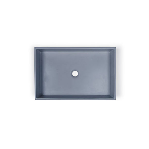 Nood Co Box Basin Two Tone Wall Hung Top View - The Blue Space