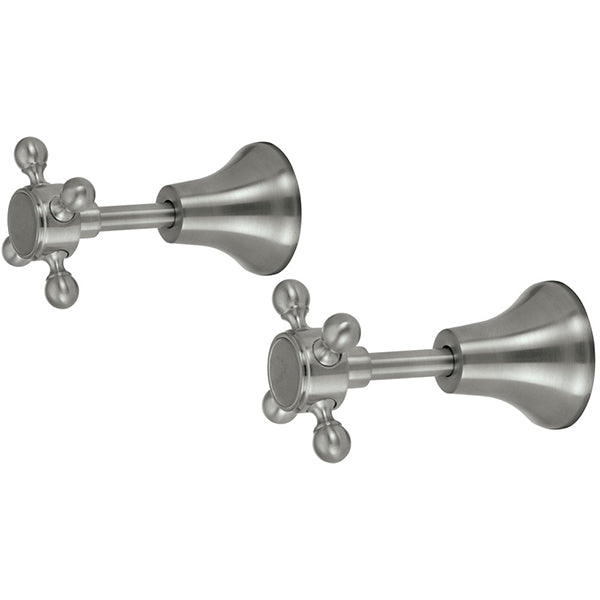 Fienza Lillian Wall Top Assemblies - Brushed Nickel