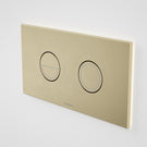 Caroma Invisi Series II Round Dual Flush Plate & Buttons Brushed Brass - The Blue Space