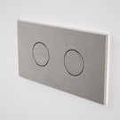 Caroma Invisi Series II Round Dual Flush Plate & Buttons Brushed Nickel - The Blue Space