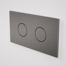 Caroma Invisi Series II Round Dual Flush Plate & Buttons Gunmetal - The Blue Space