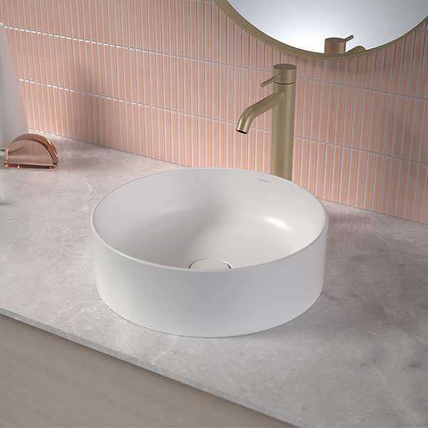 Caroma Liano II 400mm Round Above Counter Basin Lifestyle Image - The Blue Space