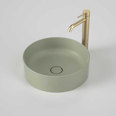 Caroma Liano II 400mm Round Above Counter Basin - Matte Green - The Blue Space