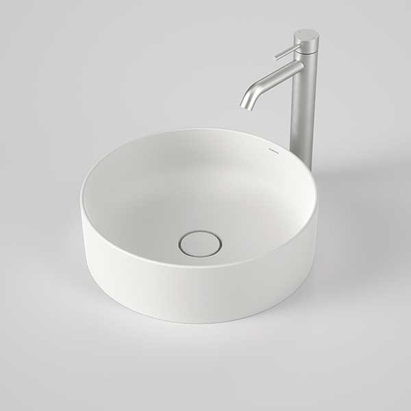 Caroma Liano II 400mm Round Above Counter Basin – Matte White