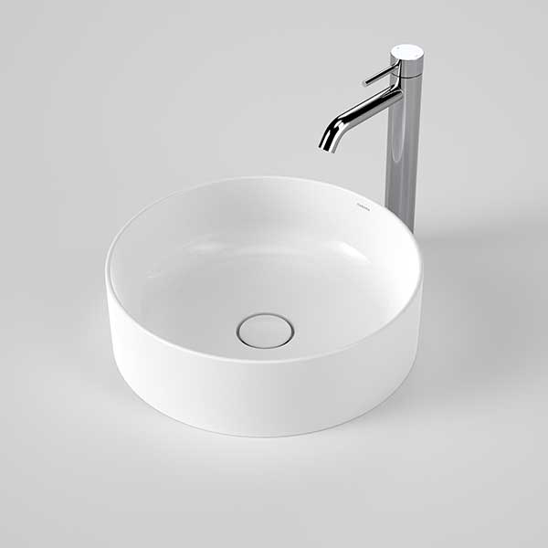 Caroma Liano II 400mm Round Above Counter Basin - White - The Blue Space