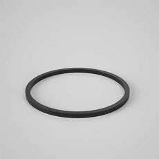 Caroma Liano II 400mm Round Basin Dress Ring - Matte Black - The Blue Space