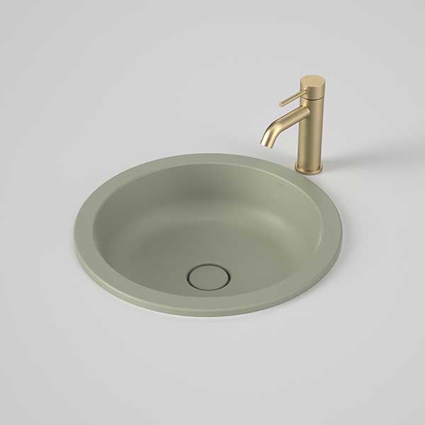 Caroma Liano II 440mm Round Over Counter Basin - Matte Green (Special Order) - The Blue Space