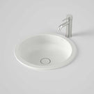 Caroma Liano II 440mm Round Over Counter Basin - Matte White - The Blue Space