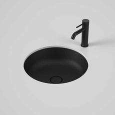 Caroma Liano II 440mm Round Under Counter Basin - Matte Black - The Blue Space