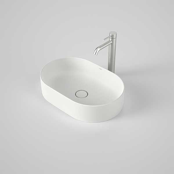 Caroma Liano II 530mm Pill Above Counter Basin Matte White