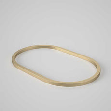 Caroma Liano II 530mm Pill Basin Dress Ring - PVD Brushed Brass - The Blue Space