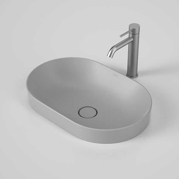 Caroma Liano II 530mm Pill Inset Basin - Matte Grey - The Blue Space